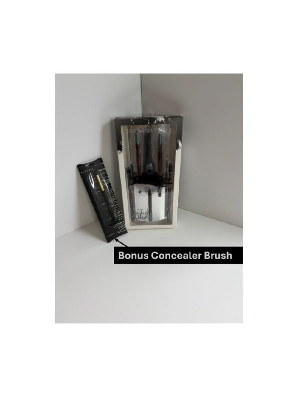 NIB Tartan + Twine Professional Eye Brush Set 5 Pc + Kestrel Concealer Brush